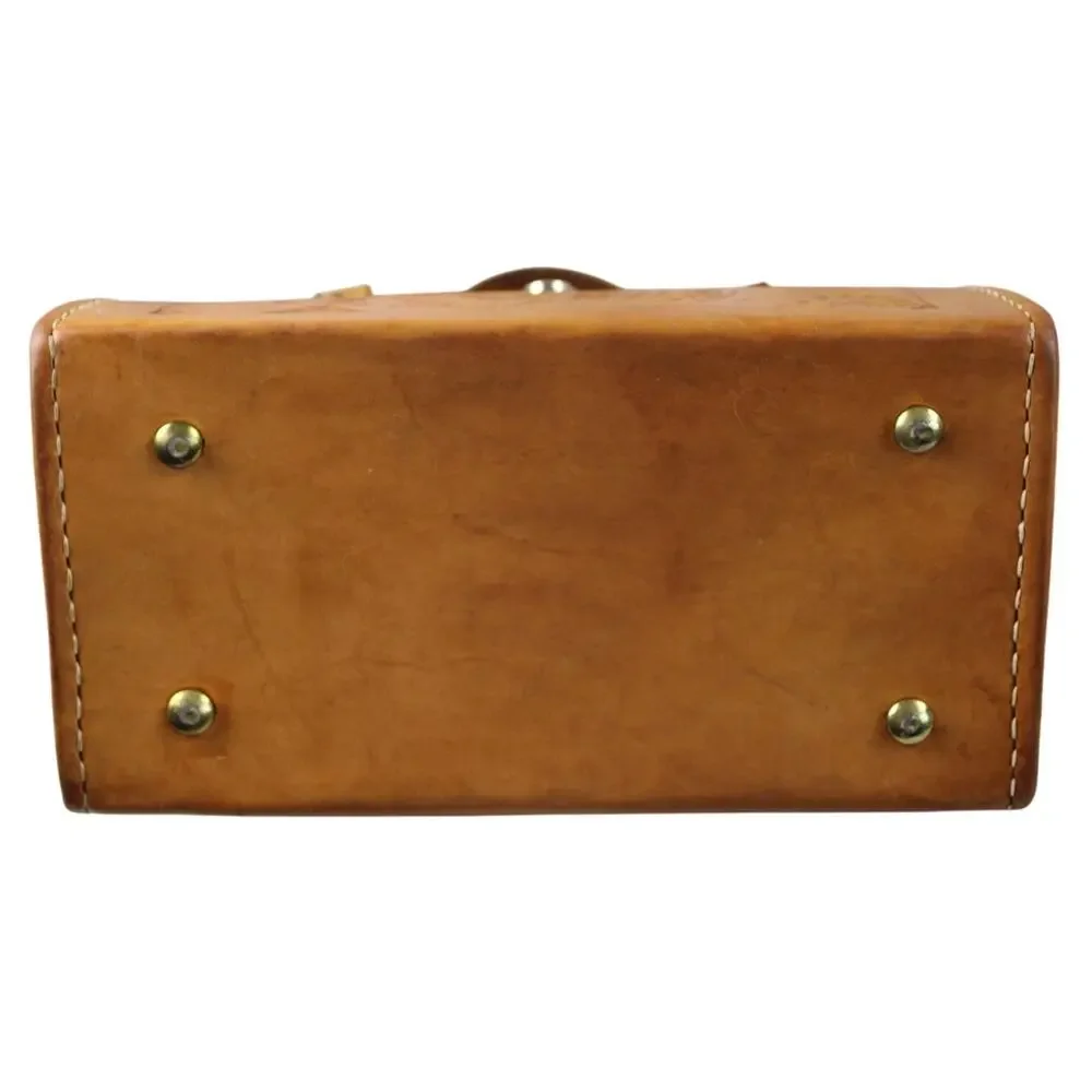 Western Leather Vintage Tooled "Doctor Bag" - Picture 3 of 7